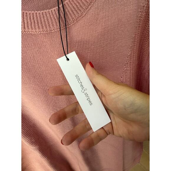 Stitches & Stripes Women's Rose Pink Wool Blend Pullover Sweater Size M - Picture 5 of 5